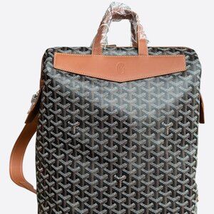 Goyard Black & Brown Cisalpin Backpack